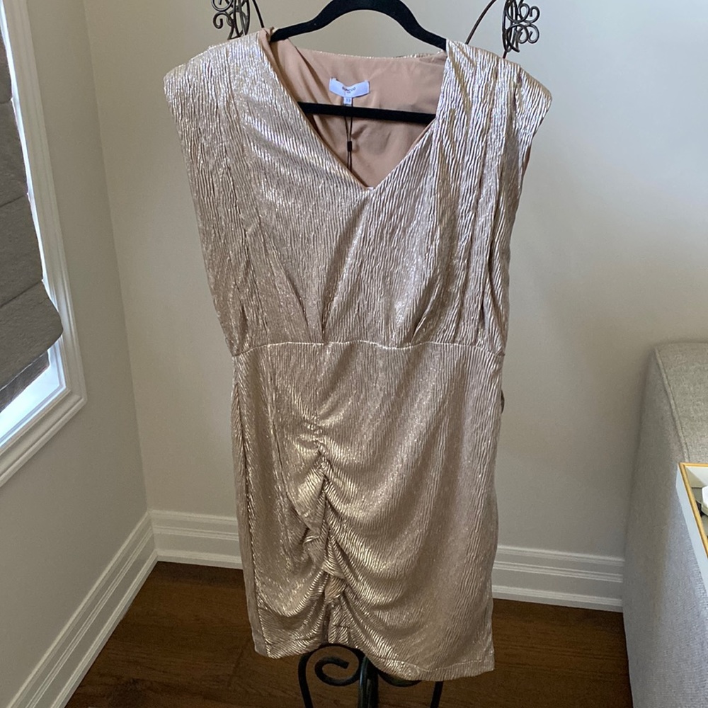 Suncoo metallic fitted dress. Brand new. - Picture 1 of 6